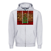 Heather Grey Christmas trees Zipper Hoodie - AdoDesignShop