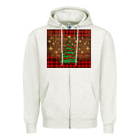 Oatmeal Heather Christmas trees Zipper Hoodie - AdoDesignShop