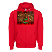 Red Christmas trees Zipper Hoodie - AdoDesignShop
