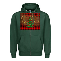 Sports Green Christmas trees Zipper Hoodie - AdoDesignShop