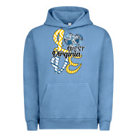 Pigment Pebble Blue Love West Virginia Urban Hoodie - Bettercallsaul