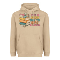 Mushroom it's a good day to read a book Heavyweight Hoodie - MaliasSmallBusiness