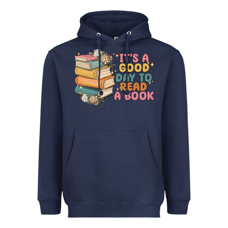 It's A Good Day To Read A Book Heavyweight Hoodie by MaliasSmallBusiness | Teevron