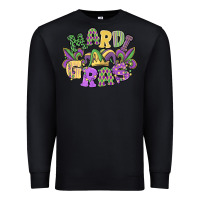Black mardi gras Premium Sweatshirt - MaliasSmallBusiness