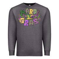 Charcoal Heather mardi gras Premium Sweatshirt - MaliasSmallBusiness