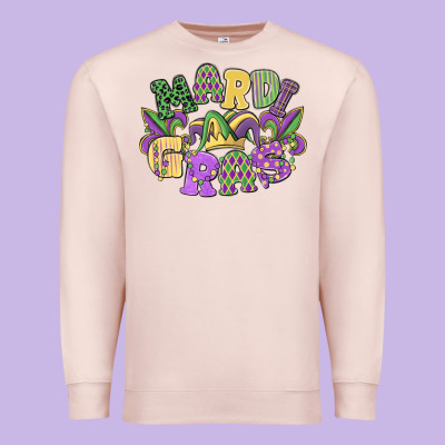 Mardi Gras Premium Sweatshirt Designed By Maliassmallbusiness