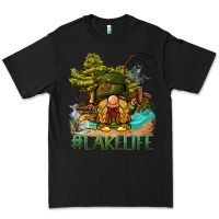 Black lake life gnome Premium Tee - BarkalooDesign