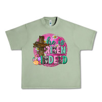 Oil Green he is risen indeed easter Urban Heavy Tee - Neo Western