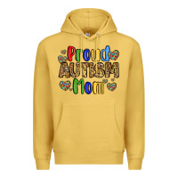 Antique Gold proud autism mom design Premium Hoodie - LillyAllenDesigns