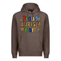 Coffee proud autism mom design Premium Hoodie - LillyAllenDesigns