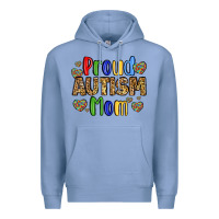Colony Blue proud autism mom design Premium Hoodie - LillyAllenDesigns