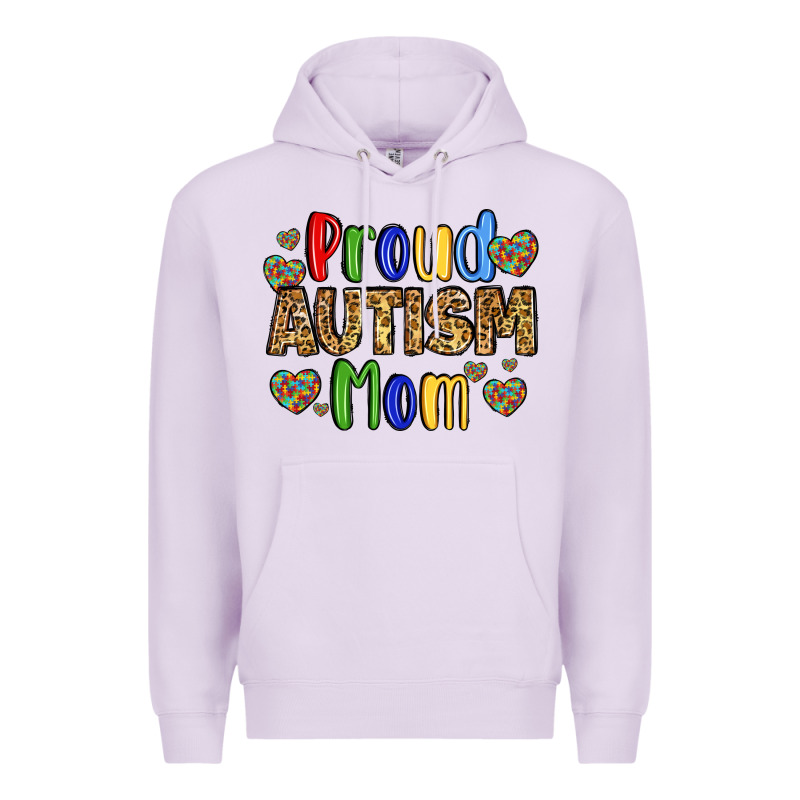 Proud Autism Mom Design Premium Hoodie by LillyAllenDesigns | Teevron