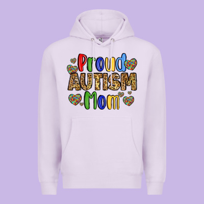 Proud Autism Mom Design Premium Hoodie Designed By Lillyallendesigns