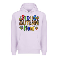 Lilac proud autism mom design Premium Hoodie - LillyAllenDesigns