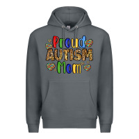 Rock proud autism mom design Premium Hoodie - LillyAllenDesigns