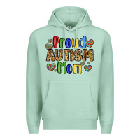 Seafoam proud autism mom design Premium Hoodie - LillyAllenDesigns