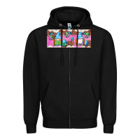 Black Western Easter Day Gnomes With Eggs Zipper Hoodie - Artiststas