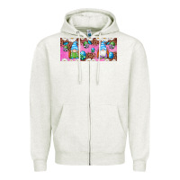 Oatmeal Heather Western Easter Day Gnomes With Eggs Zipper Hoodie - Artiststas