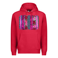 Cardinal valentine's day floral leopard brushstroke Premium Hoodie - AdoDesignShop