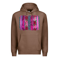 Chestnut valentine's day floral leopard brushstroke Premium Hoodie - AdoDesignShop