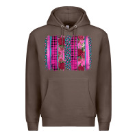Coffee valentine's day floral leopard brushstroke Premium Hoodie - AdoDesignShop