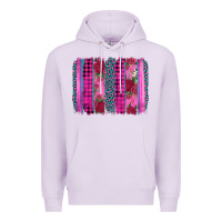 Lilac valentine's day floral leopard brushstroke Premium Hoodie - AdoDesignShop