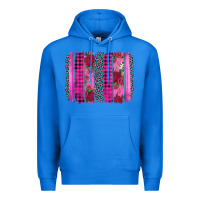 True Royal valentine's day floral leopard brushstroke Premium Hoodie - AdoDesignShop
