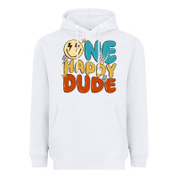 White one happy dude Heavyweight Hoodie - MaliasSmallBusiness