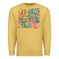 Antique Gold in my 100 days of school era Premium Sweatshirt - MaliasSmallBusiness