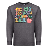 Charcoal Heather in my 100 days of school era Premium Sweatshirt - MaliasSmallBusiness
