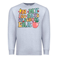Heather Grey in my 100 days of school era Premium Sweatshirt - MaliasSmallBusiness