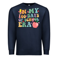 Navy in my 100 days of school era Premium Sweatshirt - MaliasSmallBusiness
