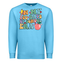 Ocean Blue in my 100 days of school era Premium Sweatshirt - MaliasSmallBusiness