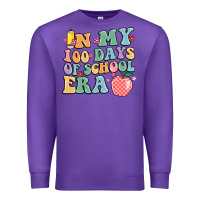 Purple in my 100 days of school era Premium Sweatshirt - MaliasSmallBusiness