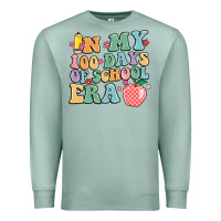 Seafoam in my 100 days of school era Premium Sweatshirt - MaliasSmallBusiness