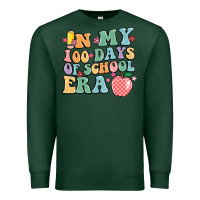 Sports Green in my 100 days of school era Premium Sweatshirt - MaliasSmallBusiness