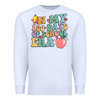 White in my 100 days of school era Premium Sweatshirt - MaliasSmallBusiness