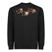 Black hohoho christmas cows Heavyweight Sweatshirt - RanaPortraitStore