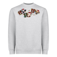 Heather Grey hohoho christmas cows Heavyweight Sweatshirt - RanaPortraitStore