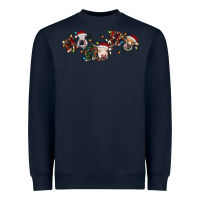 Navy hohoho christmas cows Heavyweight Sweatshirt - RanaPortraitStore