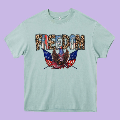 Freedom Heavy Core Tee Designed By Racoondesign