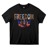 Black freedom Heavy Core Tee - RacoonDesign