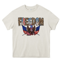 Cream freedom Heavy Core Tee - RacoonDesign