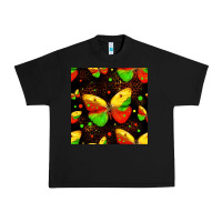 Black juneteenth butterflies seamless pattern Urban Heavy Tee - HRA Design Shop