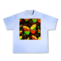 Grape Ice juneteenth butterflies seamless pattern Urban Heavy Tee - HRA Design Shop