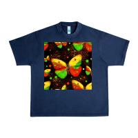 Navy juneteenth butterflies seamless pattern Urban Heavy Tee - HRA Design Shop
