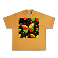 Peanut Butter juneteenth butterflies seamless pattern Urban Heavy Tee - HRA Design Shop