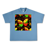 Pebble Blue juneteenth butterflies seamless pattern Urban Heavy Tee - HRA Design Shop