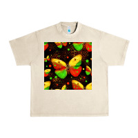 Sandshell juneteenth butterflies seamless pattern Urban Heavy Tee - HRA Design Shop