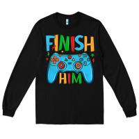 Black finish him Long Sleeve Tee - JahusDesignShop